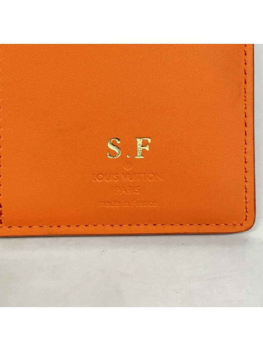Louis Vuitton Wallet LV Aerogram Portefeuille Brazza Volcano Orange
